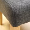 Dorset Oak Fabric Chair - Charcoal