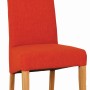 Dorset Oak Fabric Chair - Dark Orange