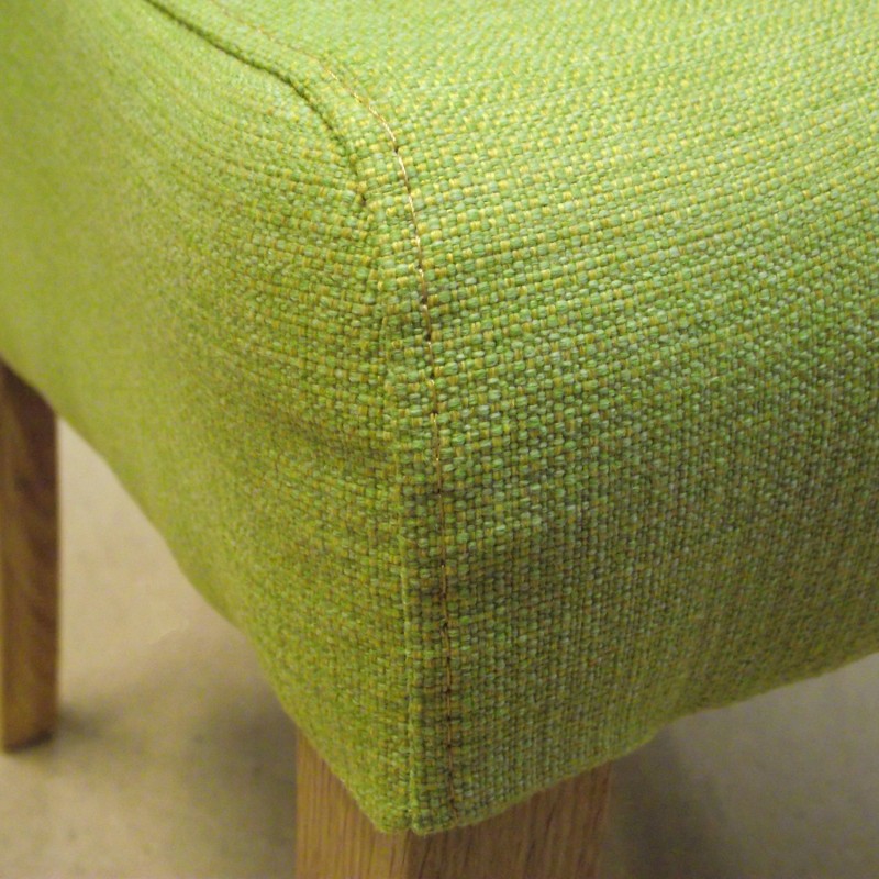 Dorset Oak Fabric Chair - Lime
