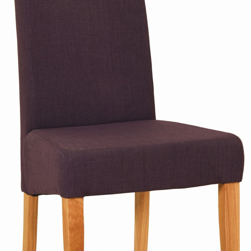Dorset Oak Fabric Chair - Mauve