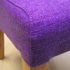 Dorset Oak Fabric Chair - Purple