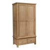 Dorset Oak Double Wardrobe With 2 Drawers