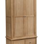 Dorset Oak Double Wardrobe With 2 Drawers