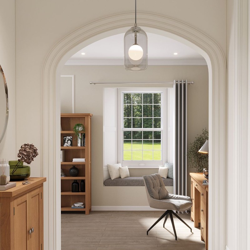 Dorset Oak Single Pedestal Desk 