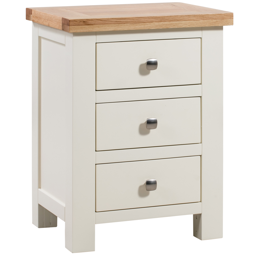 Dorset Painted 3 Drawer Bedside