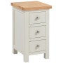 Dorset Painted Narrow Compact 3 Drawer Bedside