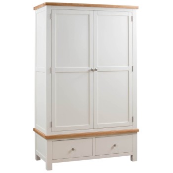 Dorset Painted Double 2 Drawer Wardrobe