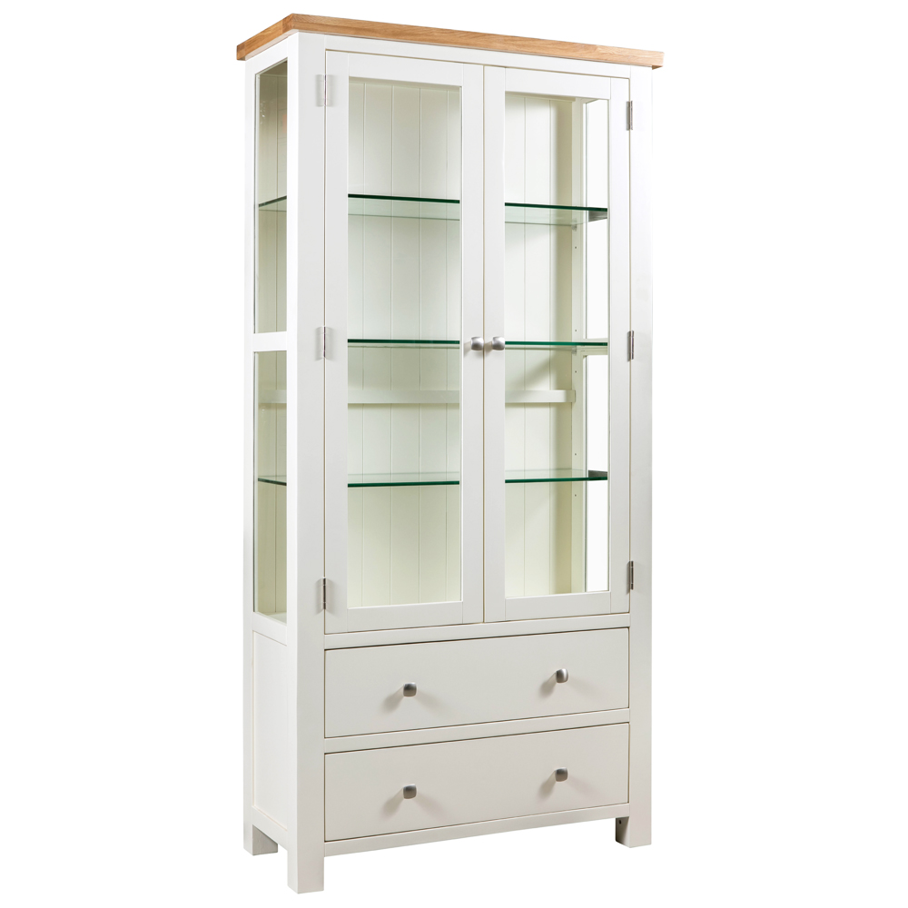 Dorset Painted Glass Display Cabinet