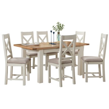 Dorset Painted 2 Leaf Extension Dining Table