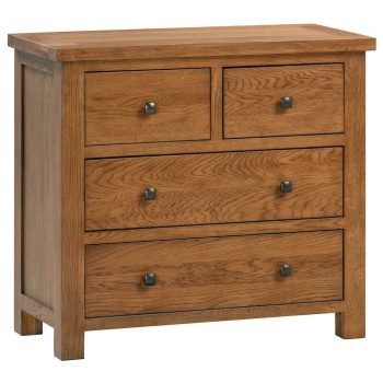 Dorset Rustic Oak 2 Over 2 Chest
