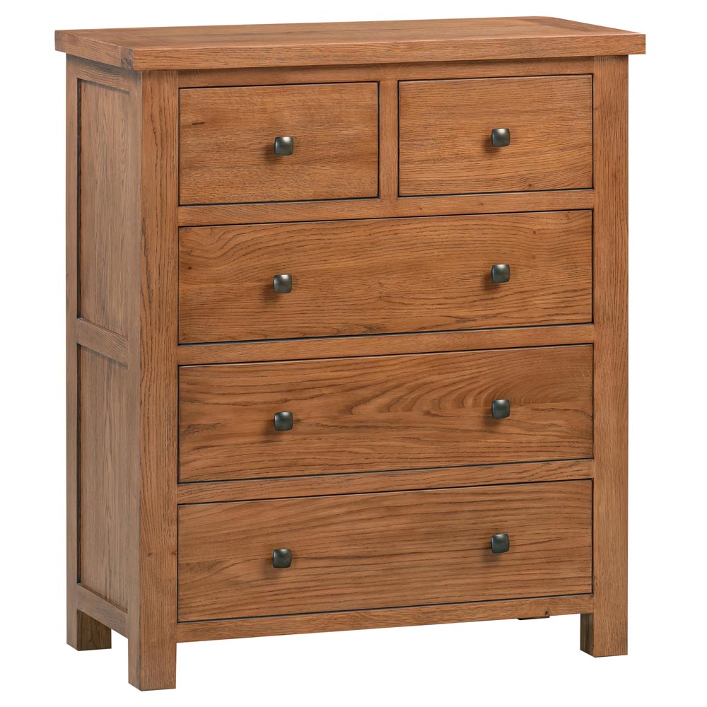 Dorset Rustic Oak 2 Over 3 Chest