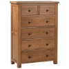 Dorset Rustic Oak 2 Over 4 Chest