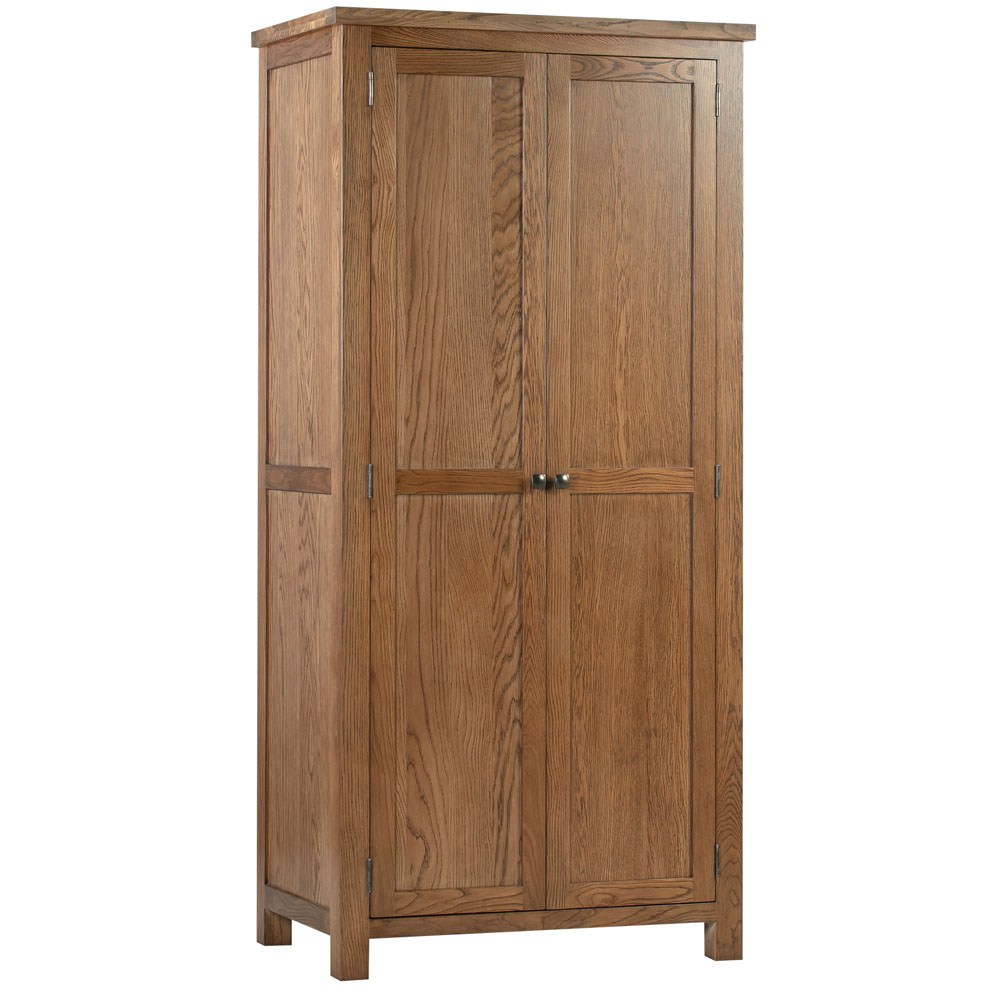 Dorset Rustic Oak Double Wardrobe