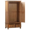 Dorset Rustic Oak Gents Wardrobe with 2 Drawers