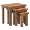 Dorset Rustic Oak Nest of Tables