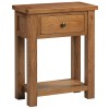Dorset Rustic Oak Small 1 Drawer Console Table