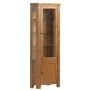 Dorset Rustic Oak Glazed Corner Display Cabinet