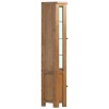Dorset Rustic Oak Glazed Corner Display Cabinet