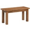 Dorset Rustic Oak Small 90cm Bench