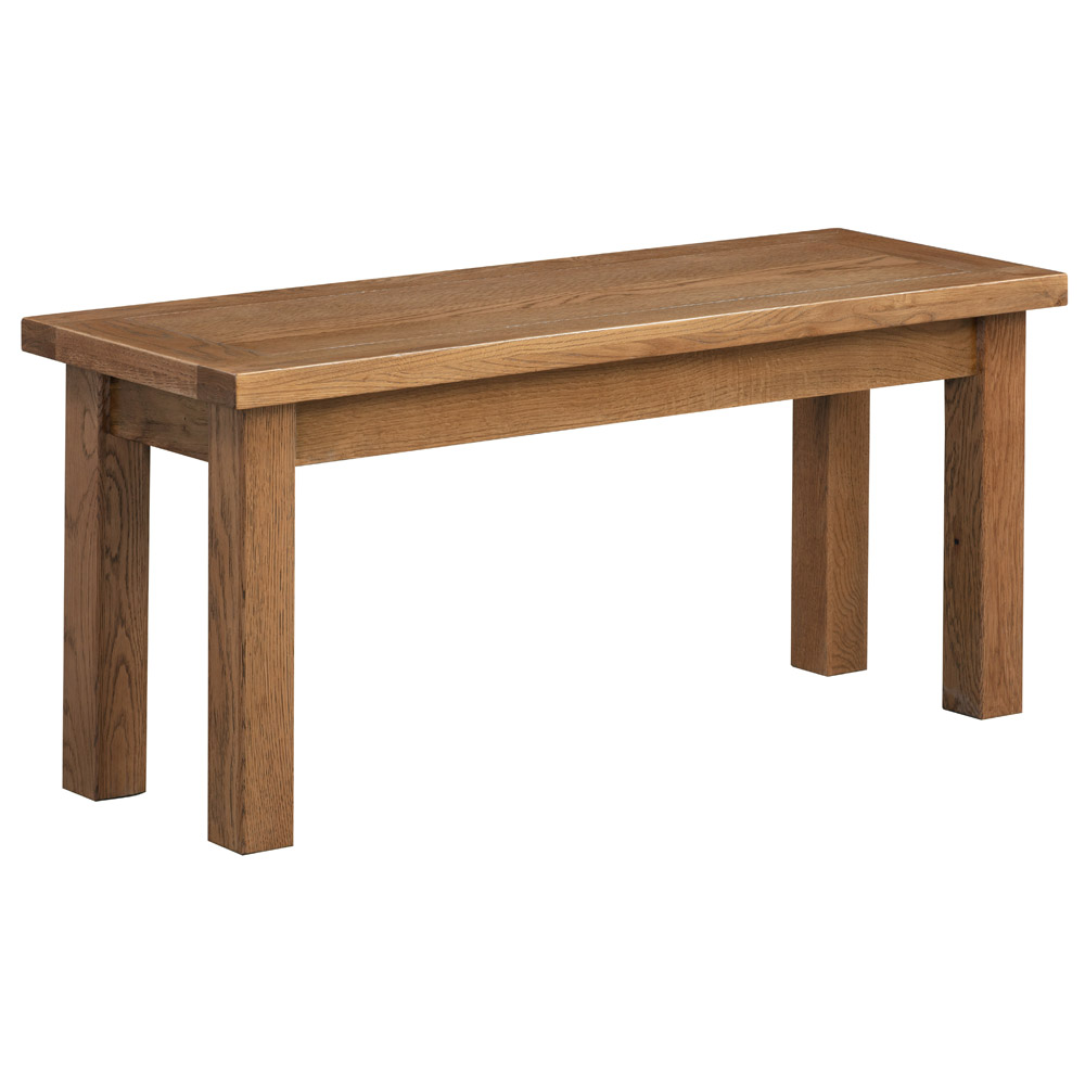 Dorset Rustic Oak Meduim 104cm Bench