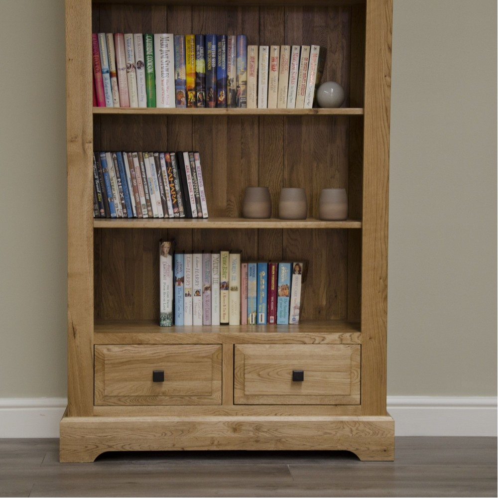 Deluxe Oak Large Bookcase
