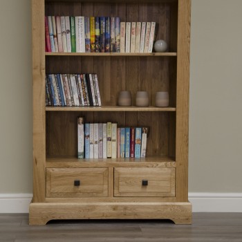 Deluxe Oak Large Bookcase