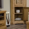 Deluxe Oak Corner Display Unit