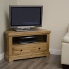 Deluxe Oak Corner TV Unit