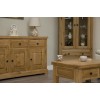 Deluxe Oak Glass Display Cabinet