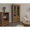 Deluxe Oak Glass Display Cabinet