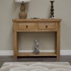 Deluxe Oak Hall Console Table