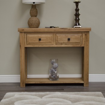 Deluxe Oak Hall Console Table