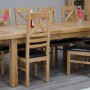 Deluxe Oak Large 1800 Twin Leaf Extending Dining Table