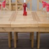 Deluxe Oak Large 1800 Twin Leaf Extending Dining Table