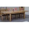 Deluxe Oak Large 1800 Twin Leaf Extending Dining Table
