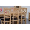 Deluxe Oak Large 1800 Twin Leaf Extending Dining Table