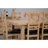 Deluxe Oak Large 1800 Twin Leaf Extending Dining Table