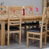 Deluxe Oak Large 1800 Twin Leaf Extending Dining Table