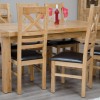 Deluxe Oak Large 1800 Twin Leaf Extending Dining Table