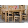 Deluxe Oak Large 1800 Twin Leaf Extending Dining Table