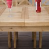 Deluxe Oak Large 1800 Twin Leaf Extending Dining Table