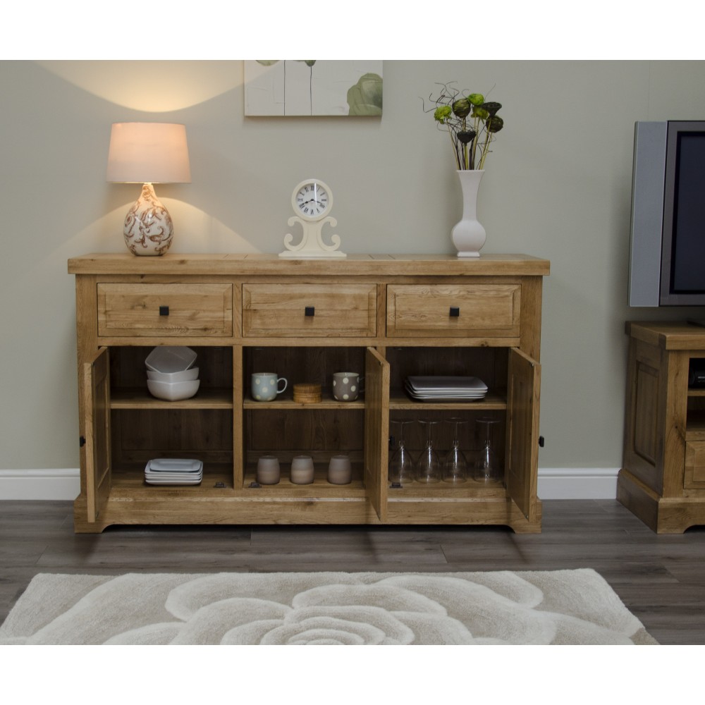Deluxe Oak Large Sideboard