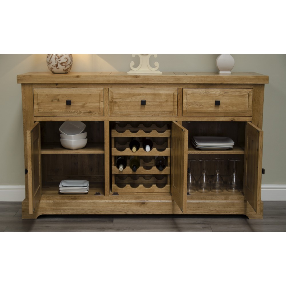Deluxe Oak Large Sideboard