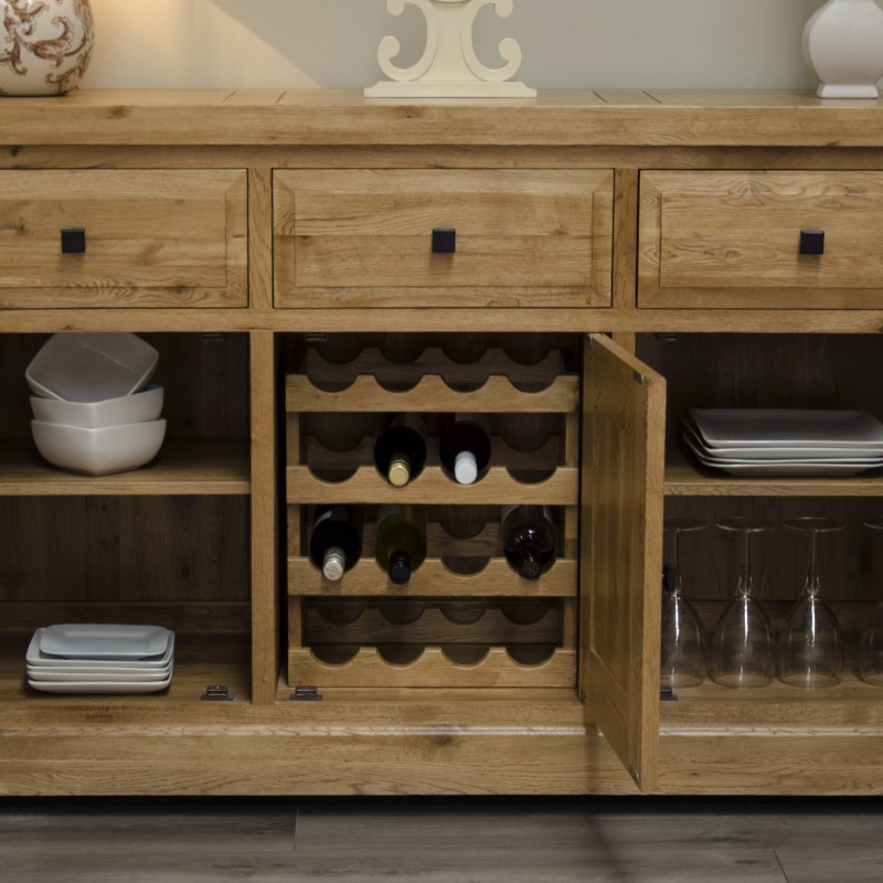 Deluxe Oak Large Sideboard