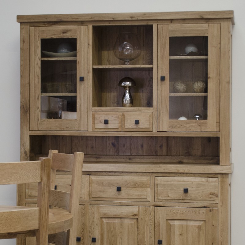 Deluxe Oak Large Sideboard Dresser Top