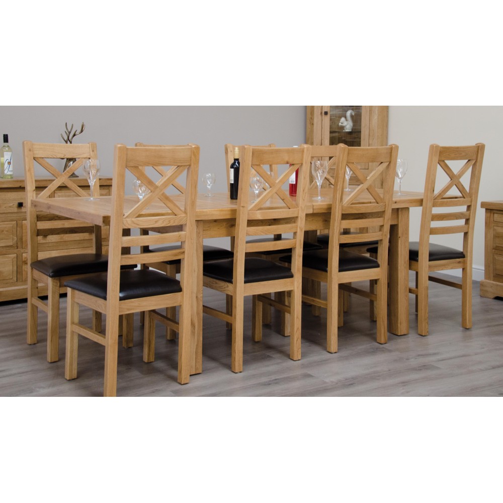 Deluxe Oak Medium 1500 Twin Leaf Extending Dining Table Deluxe Oak Medium 1500 Twin Leaf Extending Dining Table