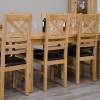Deluxe Oak Medium 1500 Twin Leaf Extending Dining Table