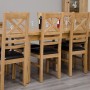 Deluxe Oak Medium 1500 Twin Leaf Extending Dining Table