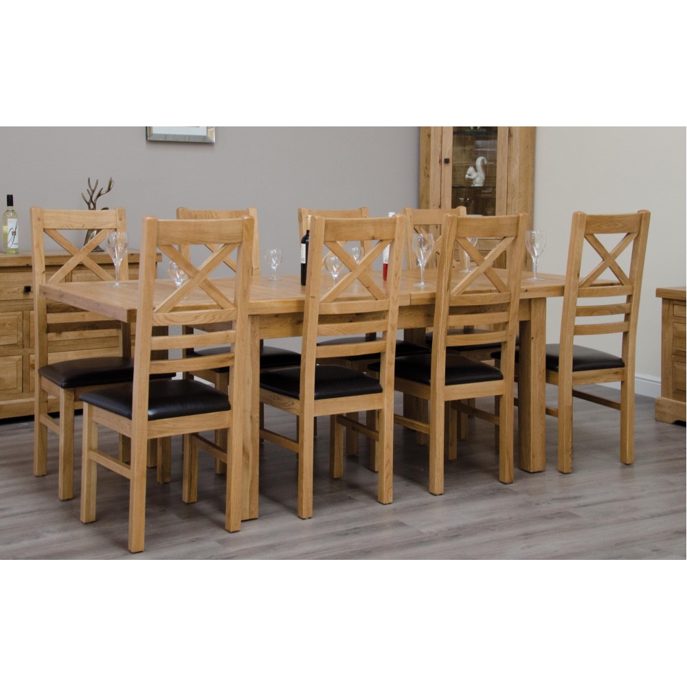 Deluxe Oak Medium 1500 Twin Leaf Extending Dining Table Deluxe Oak Medium 1500 Twin Leaf Extending Dining Table