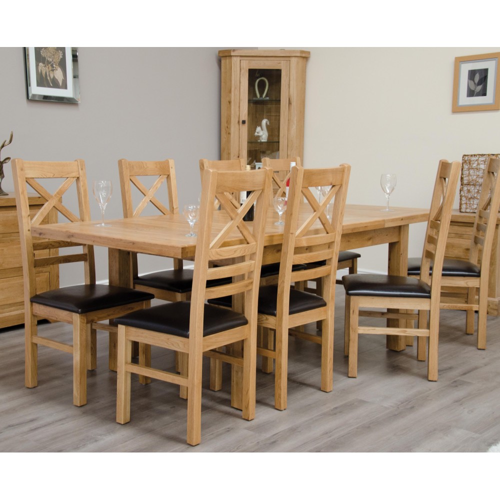 Deluxe Oak Medium 1500 Twin Leaf Extending Dining Table Deluxe Oak Medium 1500 Twin Leaf Extending Dining Table